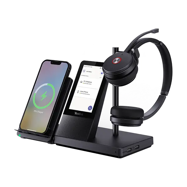 Voip Hardware With Headset and Phone Charger