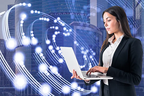 Young Business Woman for Email Security
