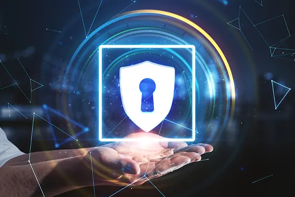 Hand Holding Digital Lock