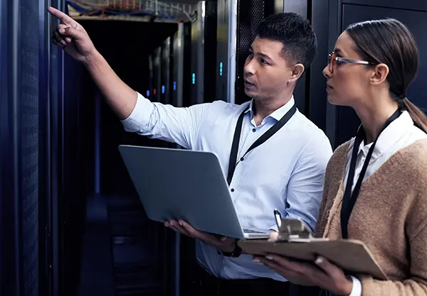 Ransomware Recovery Techs Working